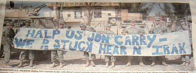 Halp us Jon Carry-We R stuck hear n Irak